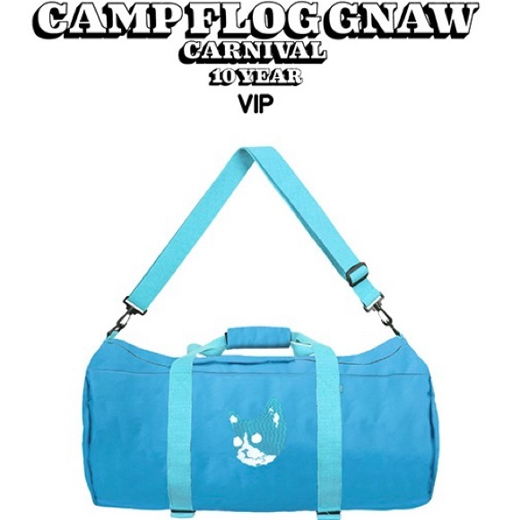 NEW 2024 Camp Flog Gnaw VIP Merch Blue Duffle bag ONLY - Picture 1 of 5